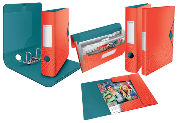 Leitz CARPETA SOLAP. URBAN CHIC PP A4 ROJ - Pack de 10 unidades