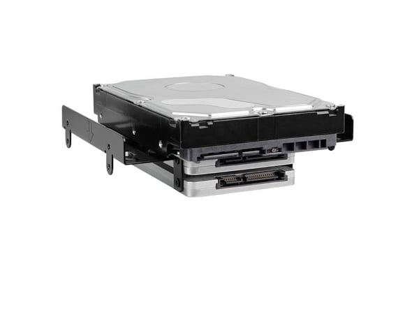 Sharkoon 5.25" BayExtension - Uttagbar harddiskramme - fra 5,25" til 3,5" / 2,5" - svart