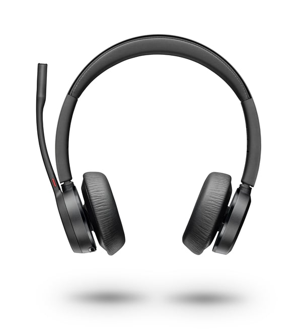 POLY Voyager 4320 UC, Trådlös, Kontor/callcenter, 162 g, Headset, Svart