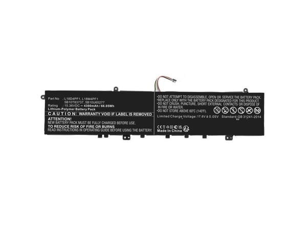 CoreParts - Batteri til bærbar PC (tilsvarer: Lenovo 5B10U65277, Lenovo L18D4PF1) - litiumpolymer - 3500 mAh - 53.2 Wh