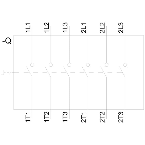 Siemens lastbryter, rød, gul, 6-polet, 185 mm², 250 A, 690 V/AC, 3LD24183VK13, 6P, IP65, 169 mm, 312 mm, 646 mm, 232 mm