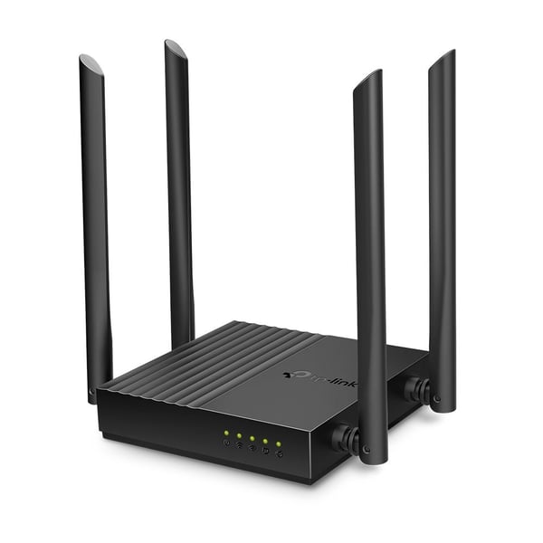 TP-Link ARCHER A64, Wi-Fi 5 (802.11ac), Dobbelbånd (2.4 GHz / 5 GHz), Ethernet/bredbåndsforbindelse, Svart, Frittstående router