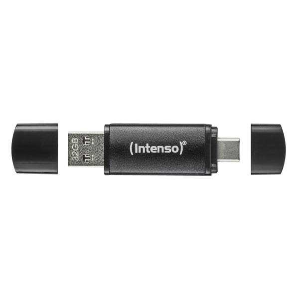Intenso Flex Line - USB-flashstasjon - 256 GB - USB 3.2 Gen 1 / USB-C - svart