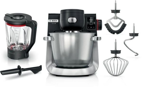 Bosch Serie 6 MUMS6ZS17, 5,5 l, musta, ruostumaton teräs, pyörivä, 3,5 kg, 3,5 kg, 1,1 m