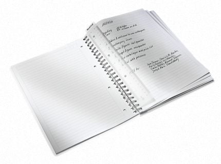 Leitz Notatbok WOW PP A4 Linjer 80 ark, Blå, Metallisk, A4, 80 ark, 80 g/m²