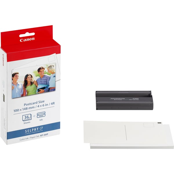 Canon KP-36IP - 100 x 148 mm skriverpatron / papirsett - for Canon SELPHY CP1000, CP1200, CP1300, CP1500, CP530, CP790, CP800, CP820, CP900, CP910