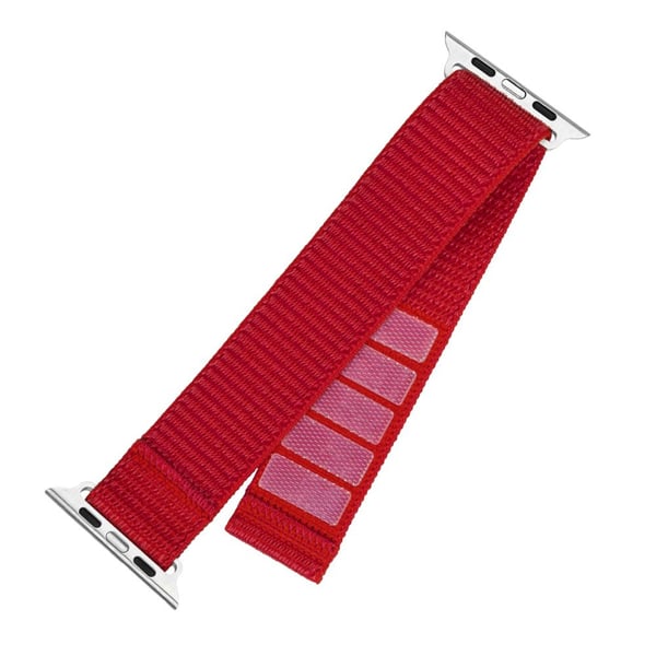 FIXED - KlocKräm för smart klocka - nylon - 160-210 mm - röd - för Apple Watch (42 mm, 44 mm, 45 mm, 46 mm)