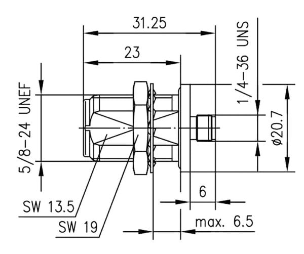 Telegärtner koaksialadapter N-kontakt - SMA-kontakt J01027A0022 1 stk (J01027A0022)