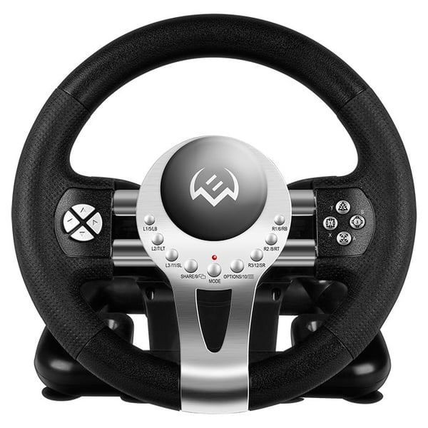 SVEN GC-W800, Ratt + pedaler, PC, PlayStation 4, Playstation 3, Xbox One, Tilbakeknapp, D-pute, Alternativer-knapp, Del-knapp, Startknapp, 180°, Ko...