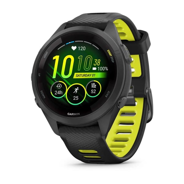 Garmin Forerunner 265S urheilukello 1.1" AMOLED GPS, musta-keltainen