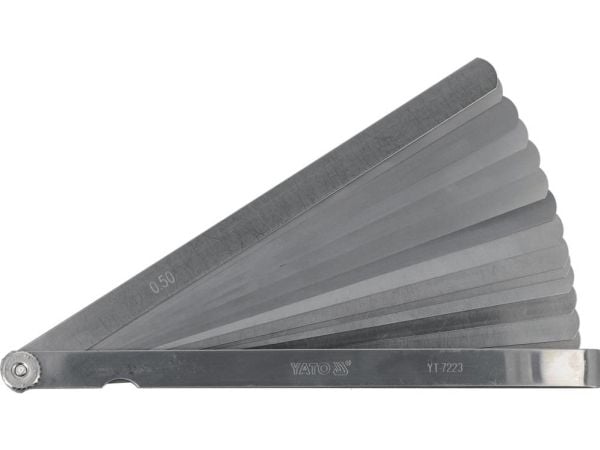 YATO spaltefølemåler 200 mm 14-blads, 0,05–0,5 mm