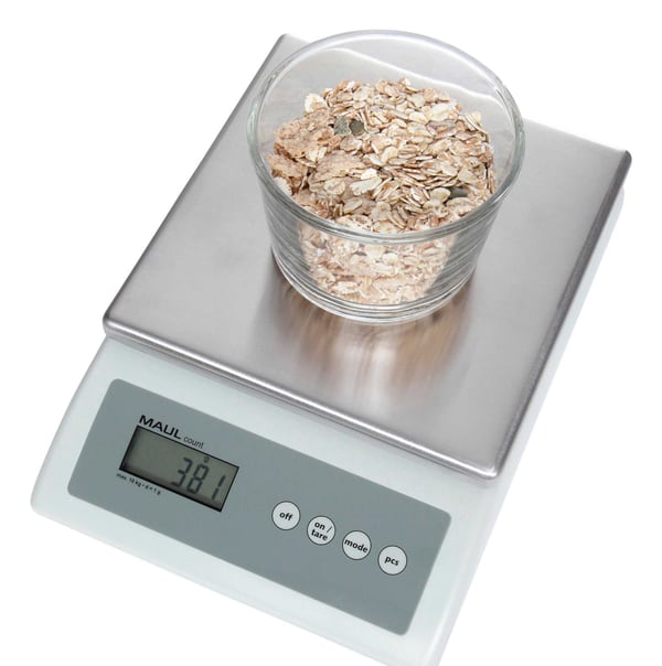 MAUL 1679182, Elektronisk köksvåg, 10 kg, Plast, Rostfritt stål, Rostfritt stål, Bänkdiskmaskin, Rektangel