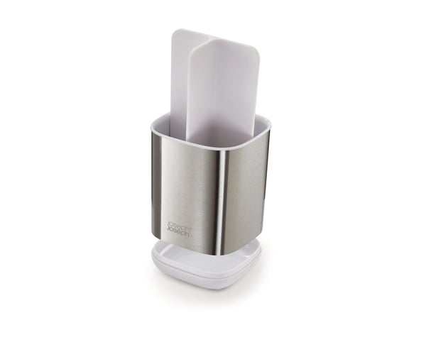 Joseph Joseph 70530, Frittstående tannbørsteholder, Stål, Rustfritt stål, Bord, 95 mm, 95 mm