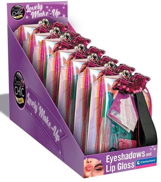 CLE Crazy Chic hololog. kosmetikkveske 7stk/disp 18174