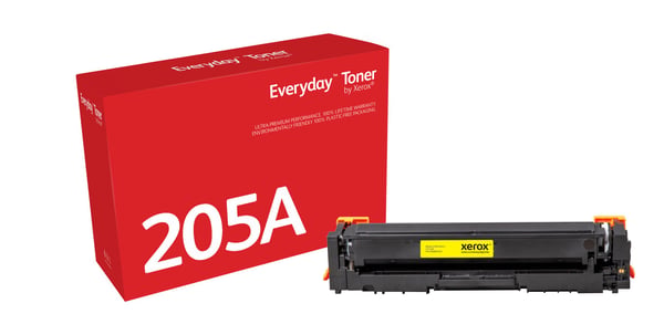 EverydayTM Keltainen Toner by compatible with HP 205A (CF532A), Standard capacity, 900 sivua, 900 sivua, Keltainen, 1 kpl