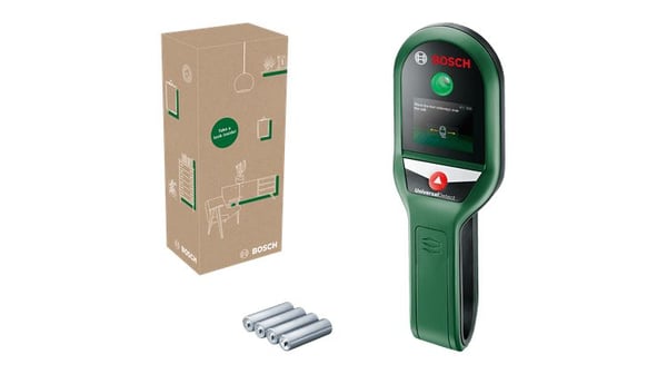 Bosch Universal Detect, Live kabel, Metall, Tre, Svart, Grønn, 10 cm, 2,5 cm, 5 cm, 5 min