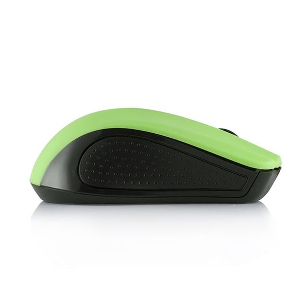 ModeCom MC-WM9 - Mus - optisk - trådlös - 2.4 GHz - trådlös USB-mottagare - svart, grön