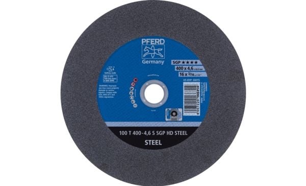 PFERD 100 T 400-4,6 SGP HD STEEL/40,0, Teräs, PFERD, 4 cm, 40 cm, 4800 rpm, 10 kpl