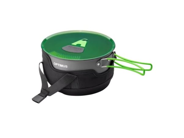 Optimus 8020677, Grytesett, Aluminium, Plast, Silikon, 3,2 l, Flerfarget, Grønn, Silikon