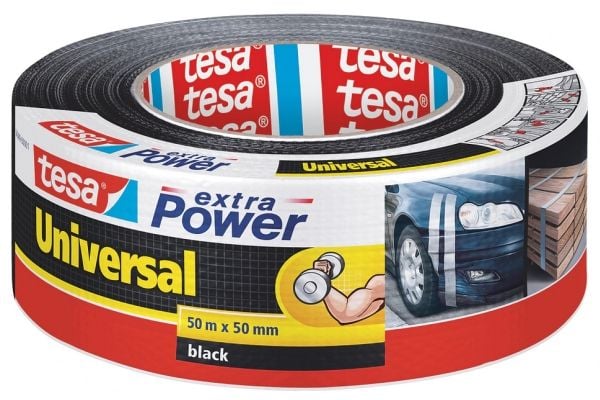 Tesa extra Power Universal - Kanaltape - 48 mm x 50 m - svart