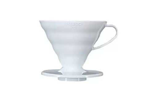 Hario VD-02W, Dripper, Krukke, Hvit, Japan, 4 kopper, 1 stykker