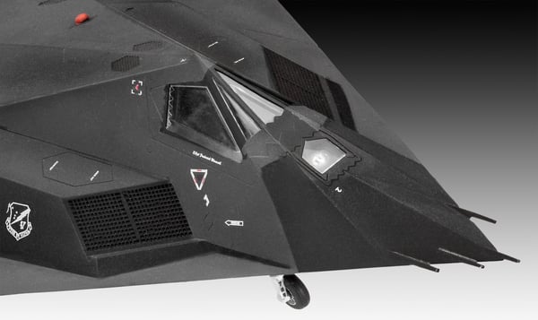 Revell 03899, Luftfarkostmodell med fast vinge, Monteringssats, 1:72, F-117 Stealth Fighter, 37 styck, 10 År