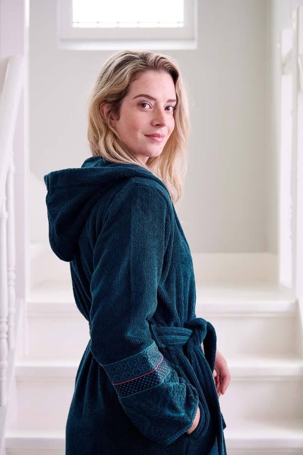 PIP Studio Soft Zellige Bathrobe Dark Blue L