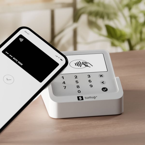 SumUp Solo Lite & Charging Station, Lähialueen kommunikointi (NFC), Valkoinen, 218 g