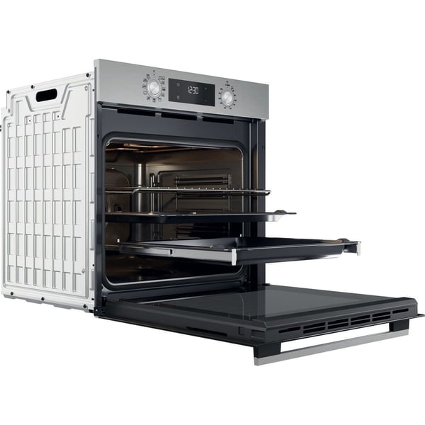 Whirlpool OMK58CU1SX, Keskikokoinen, Sähköuuni, 71 L, 71 L, Katalyyttinen, Kiinteä