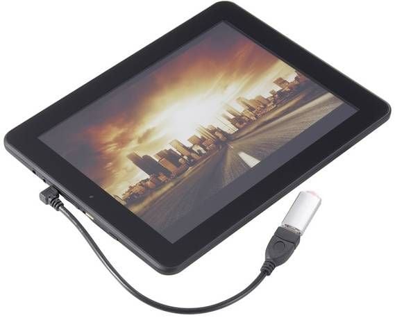 Renkforce - USB-kaapeli - Micro-USB Typ B (M) gewinkelt zu USB (W) - USB 2.0 OTG - 5 V - 0,5 A - 10 cm - Schwarz
