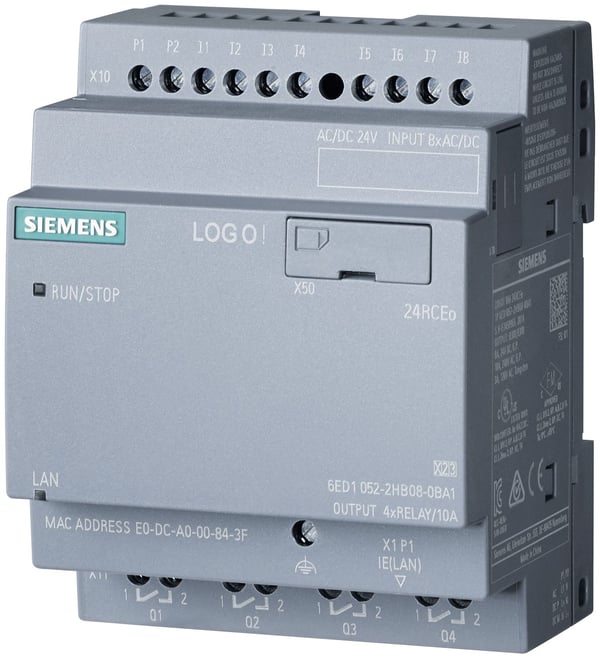 Siemens 6ED1052-2HB08-0BA2 SPS-Steuerungsmodul 24 V/DC, IP20, 20.4-28.8 V, CE, RoHS, REACH, 90 mm, 87 mm, 93 mm