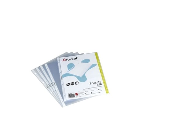 Rexel - Arkbeskytter - for A4 (210 x 297 mm) - blank (en pakke 50)