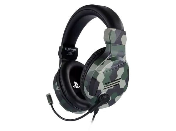 Bigben Interactive PS4OFHEADSETV3G, Langallinen, Pelaaminen, 270 g, Kuulokkeet, Maastoväri