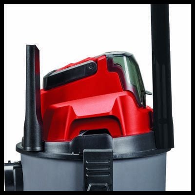 Einhell TC-VC 18/15 Li-Solo, Trommelvakuum, Tørr & våt, Støv pose, 15 l, 72 dB, Sort, Rød - SOLO