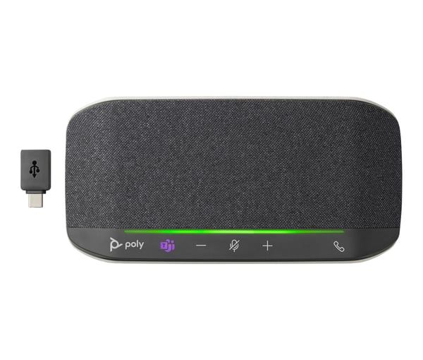 HP Poly Sync 10 Microsoft Teams-sertifisert høyttalertelefon, PC, Sølv, 0,715 m, IP64, Windows 10, Windows 11, MacOS