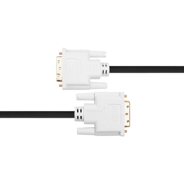DELTACO - DVI-kabel - DVI-D (hann) til DVI-D (hann) - 3 m - digital, 3840 x 2400 ved 30Hz støtte - svart