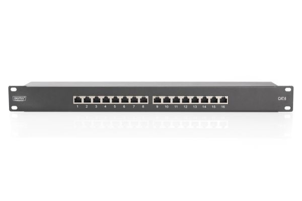 Digitus DN-91616S-B, IEEE 802.3af, IEEE 802.3at, RJ-45, Gull, 26/22, 30 N, Rackmontering
