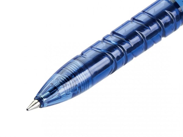 Pilot B2P, lukket gelpenn, svart, svart, blå, plast, medium, 0,32 mm