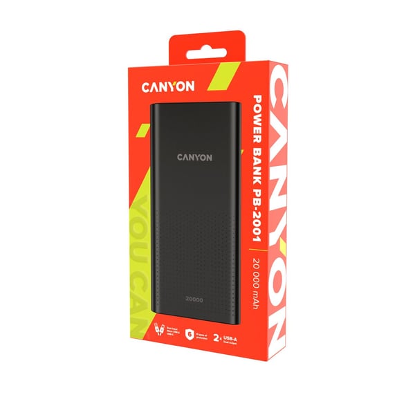 Canyon PB-2001, 20000 mAh, litiumpolymeeri (LiPo), Lajittelu