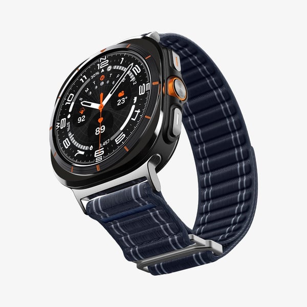 Spigen WBF0, Band, Smartwatch, Marinblå, Samsung, Galaxy Watch Ultra, Tyg
