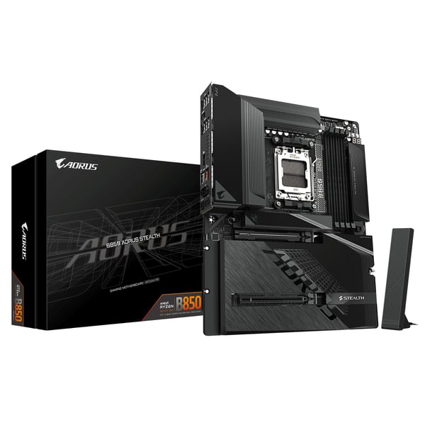 GIGABYTE B850 AORUS STEALTH -emolevy, AM5, ATX, DDR5