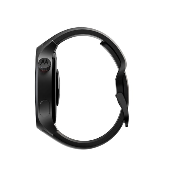 Motorola Moto Watch -älykello, 1,4 tuuman XT2547-2 OLED -näyttö, 47 mm, Volcanic Ash