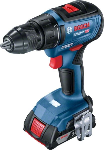 Bosch batteridriven borr-/skruvdragare GSR 18 V-50 2x2.0Ah 50/28 Nm, utan slag