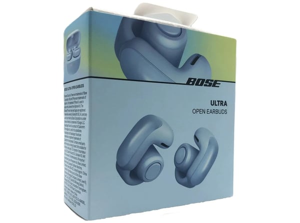 Bose Ultra Open - True wireless-hodetelefoner med mikrofon - åpent øre - Bluetooth - måneskinnsblå