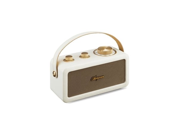 Sangean RA-101 bærbar FM-radio, oppladbar, elfenben/gull