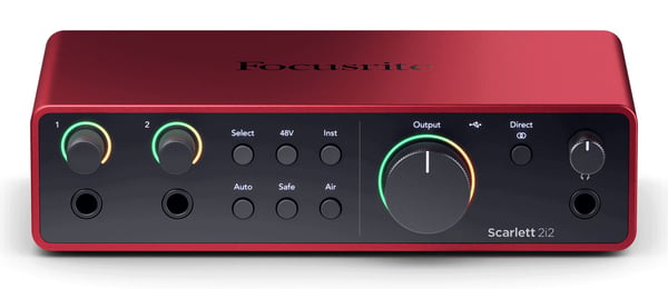 Focusrite Scarlett 2i2 4th Gen lydkort USB-C