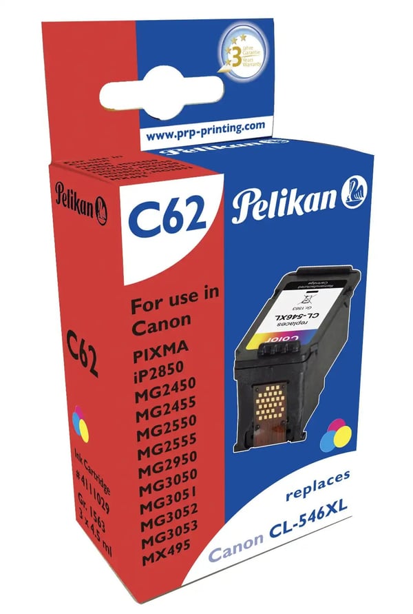 Pelikan 4111029, Høyt (XL) utbytte, Cyan, Fiolblå, Gult, 1 stykker, 300 sider, Enkeltpakke