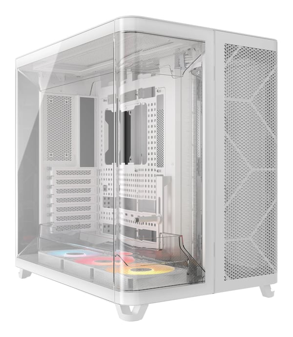 Corsair AIR 5400 RS-R ARGB datorchassi ATX Midi Tower härdat glas, vit