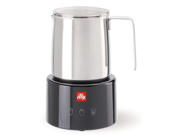 illy 23760 maidonvaahdotin 250 ml, kuuma ja kylmä, ruostumaton teräs/musta