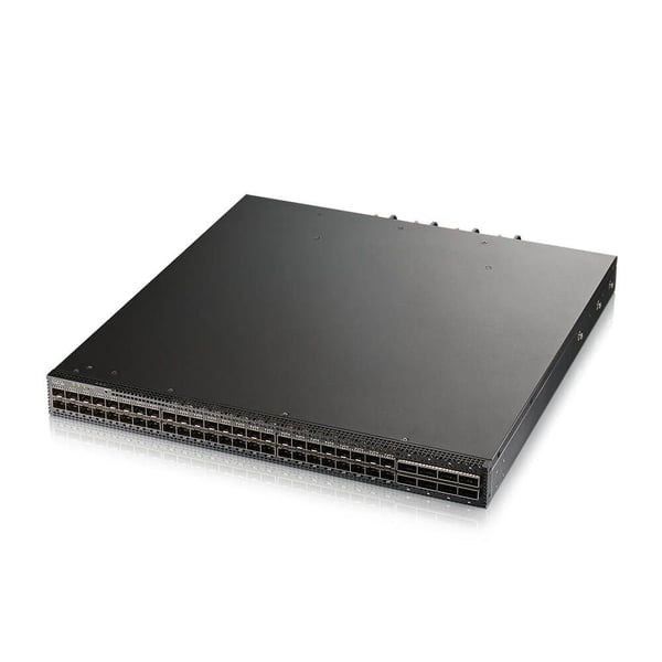Zyxel CX4800-56F - Switch - fiberaggregasjon - L3 - Styrt - 48 x 10/25 Gigabit SFP28 + 8 x 100 Gigabit QSFP28 - rackmonterbar, stasjonær - PoE (323...